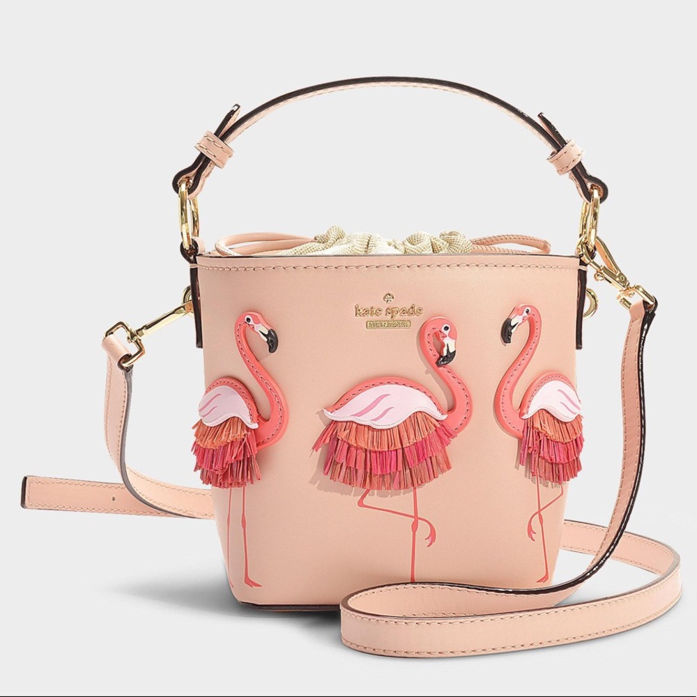 Kate Spade Flamingo By The Pool Pippa Bucket - Picture 3 of 9